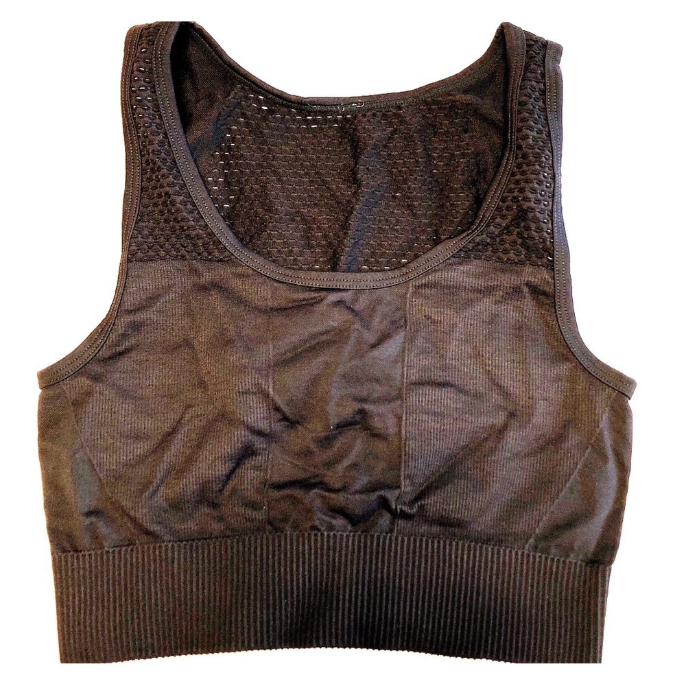 Fabletics Black Mesh Sports Bra